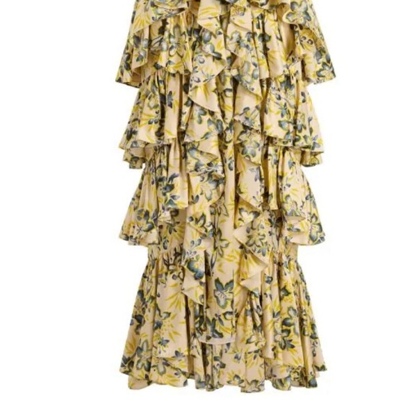 Cinq a Sept Elenora Off Shoulder Cascading Ruffle Dress - Picture 8 of 12